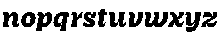 RSTSilvestre HardBoldItalic Instance Font LOWERCASE