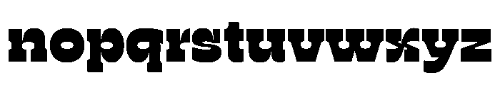 RSTSilvestre HardExtraBlack Instance Font LOWERCASE