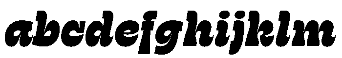 RSTSilvestre HardExtraBlackItalic Instance FONT