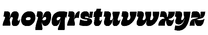 RSTSilvestre HardExtraBlackItalic Instance Font LOWERCASE