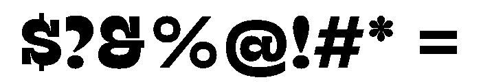 RSTSilvestre HardExtraBold Instance Font OTHER CHARS