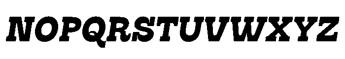 RSTSilvestre HardExtraBoldItalic Instance Font UPPERCASE