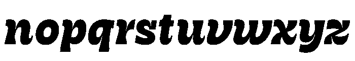 RSTSilvestre HardExtraBoldItalic Instance Font LOWERCASE