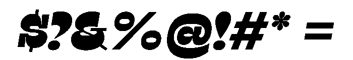 RSTSilvestre HardUltraItalic Instance Font OTHER CHARS