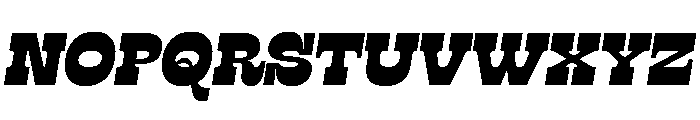 RSTSilvestre HardUltraItalic Instance Font UPPERCASE