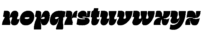 RSTSilvestre HardUltraItalic Instance Font LOWERCASE