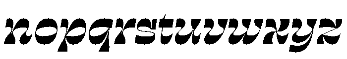 RSTSilvestre SharpBoldItalic Instance Font LOWERCASE