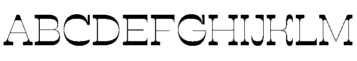 RSTSilvestre SharpLight Instance Font UPPERCASE