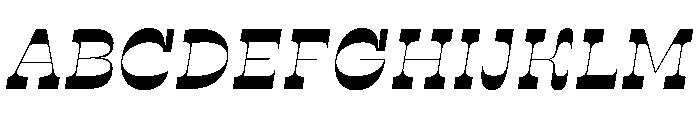 RSTSilvestre SharpMediumItalic Instance Font UPPERCASE