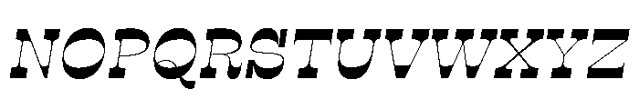 RSTSilvestre SharpMediumItalic Instance Font UPPERCASE