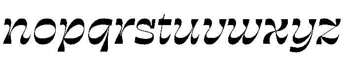 RSTSilvestre SharpMediumItalic Instance Font LOWERCASE
