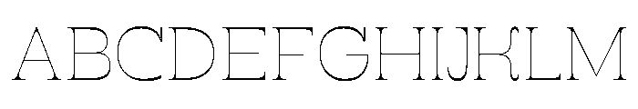 RSTSilvestre SharpThin Instance Font UPPERCASE