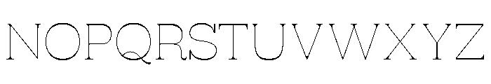RSTSilvestre SharpThin Instance Font UPPERCASE