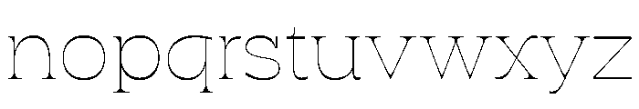RSTSilvestre SharpThin Instance Font LOWERCASE