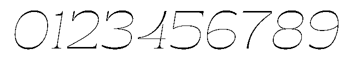RSTSilvestre SharpThinItalic Instance Font OTHER CHARS