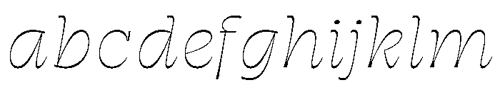 RSTSilvestre SharpThinItalic Instance FONT