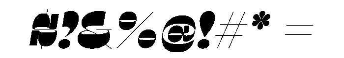 RSTSilvestre SharpUltraItalic Instance Font OTHER CHARS