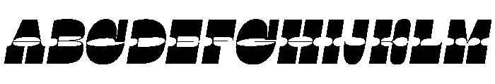 RSTSilvestre SharpUltraItalic Instance Font UPPERCASE