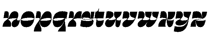 RSTSilvestre SharpUltraItalic Instance Font LOWERCASE