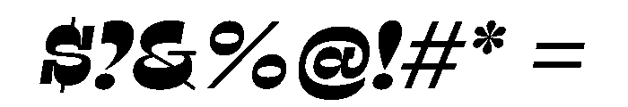 RSTSilvestre SolidBoldItalic Instance Font OTHER CHARS