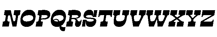 RSTSilvestre SolidBoldItalic Instance Font UPPERCASE