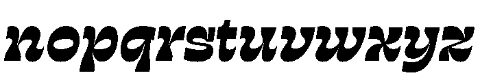 RSTSilvestre SolidBoldItalic Instance Font LOWERCASE