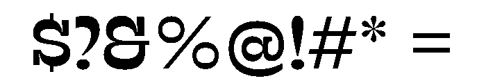 RSTSilvestre SolidMedium Instance Font OTHER CHARS