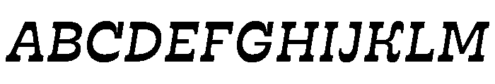 RSTSilvestre SolidMediumItalic Instance Font UPPERCASE