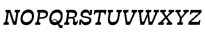 RSTSilvestre SolidMediumItalic Instance Font UPPERCASE
