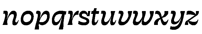 RSTSilvestre SolidMediumItalic Instance Font LOWERCASE