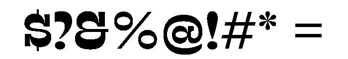 RSTSilvestre SolidSemibold Instance Font OTHER CHARS