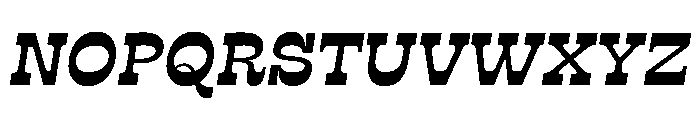 RSTSilvestre SolidSemiboldItalic Instance Font UPPERCASE
