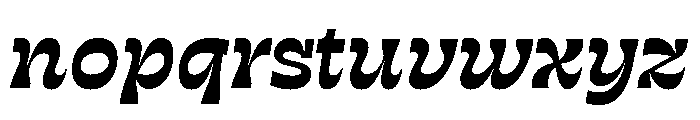 RSTSilvestre SolidSemiboldItalic Instance Font LOWERCASE