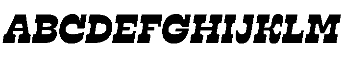 RSTSilvestre StrongBlackItalic Instance Font UPPERCASE