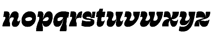 RSTSilvestre StrongBlackItalic Instance Font LOWERCASE