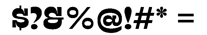 RSTSilvestre StrongBold Instance Font OTHER CHARS