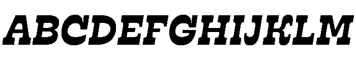RSTSilvestre StrongBoldItalic Instance Font UPPERCASE