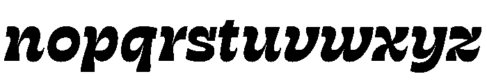RSTSilvestre StrongBoldItalic Instance Font LOWERCASE