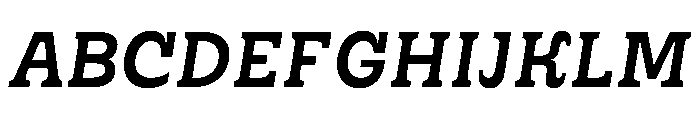 RSTSilvestre StrongMediumItalic Instance Font UPPERCASE