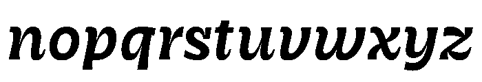 RSTSilvestre StrongMediumItalic Instance Font LOWERCASE