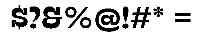 RSTSilvestre StrongSemibold Instance Font OTHER CHARS