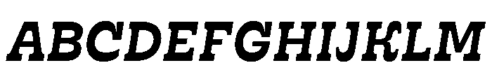 RSTSilvestre StrongSemiboldItalic Instance Font UPPERCASE