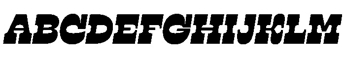 RSTSilvestre StrongUltraItalic Instance Font UPPERCASE