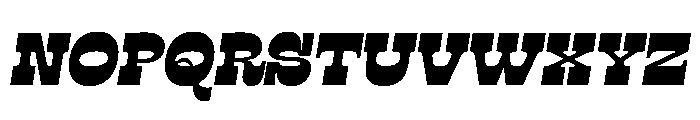 RSTSilvestre StrongUltraItalic Instance Font UPPERCASE