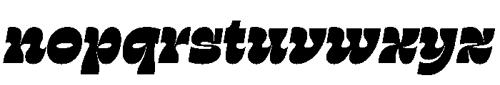 RSTSilvestre StrongUltraItalic Instance Font LOWERCASE