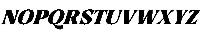 RSTThermal BlackDisplayItalic Instance Font UPPERCASE