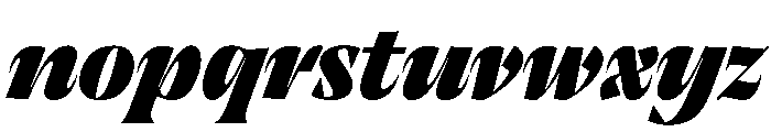 RSTThermal BlackDisplayItalic Instance Font LOWERCASE