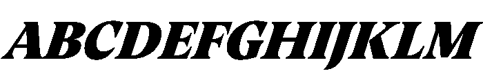 RSTThermal BlackHeadlineItalic Instance Font UPPERCASE