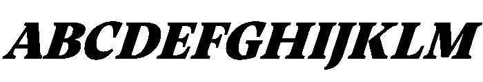 RSTThermal BlackTextItalic Instance Font UPPERCASE