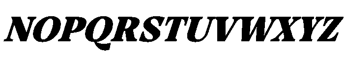 RSTThermal BlackTextItalic Instance Font UPPERCASE